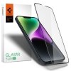 Szkło Hartowane Spigen Glass FC do iPhone 13 / 13 Pro / 14 / 16e – Czarny (Black)